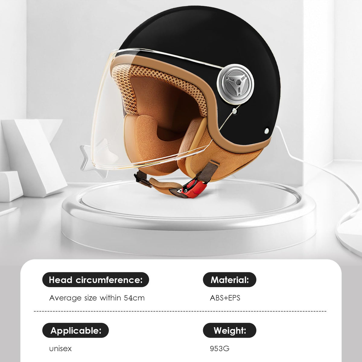 Kids 3/4 Open Face Motorcycle Helmet A119