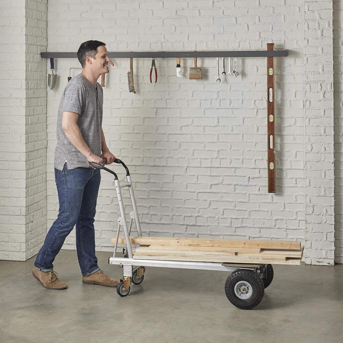 3 in 1 Aluminium Hand Truck with Flat-Free Wheels C62102