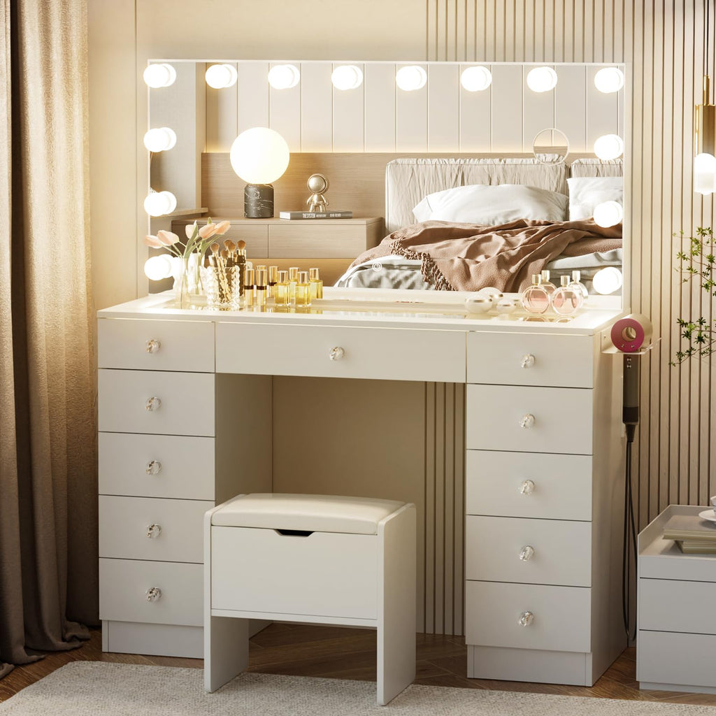 Vanity with Lighted Mirror F8138