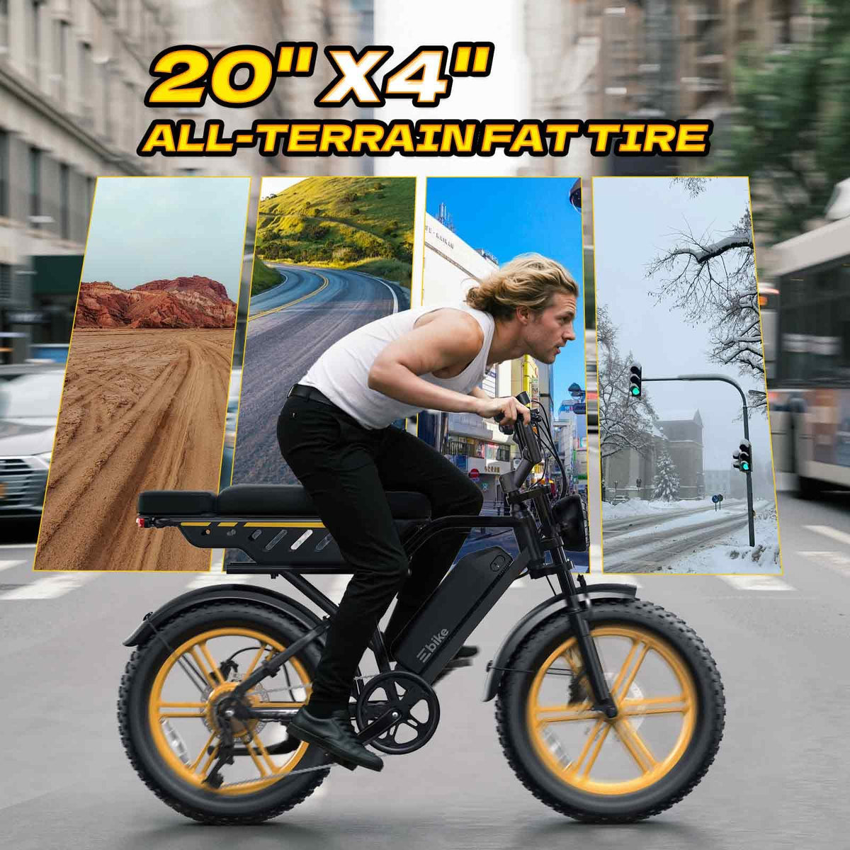Electric Bike for Adults 48V 15/30 Ah Battery H220