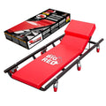 Rolling Garage Creeper with Adjustable Headrest and 6 Casters K4671
