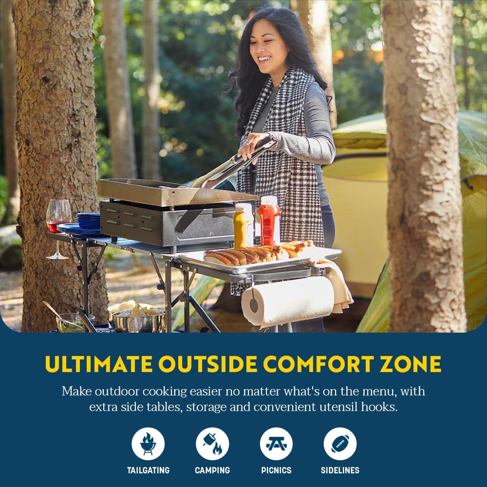 Portable Folding Cook Station with Heat Resistant Tabletop R93877