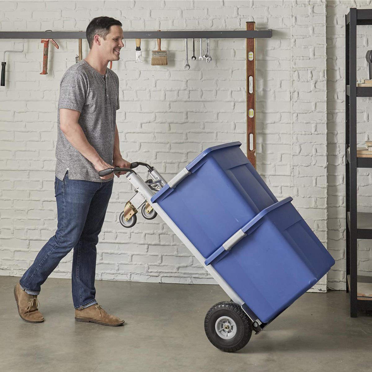 3 in 1 Aluminium Hand Truck with Flat-Free Wheels C62102