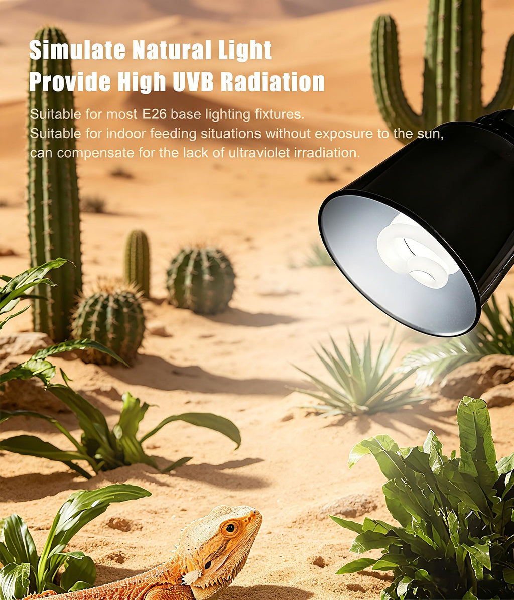 E26 Reptile UVB Light Bulb 26W 2-Pack O692190