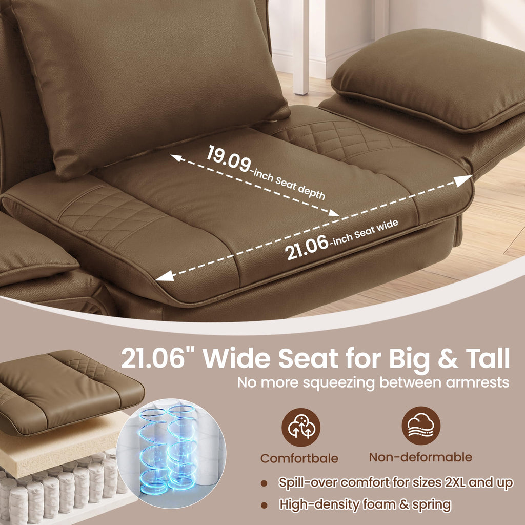 3D Kneading Massage Office Chair with Footrest P980