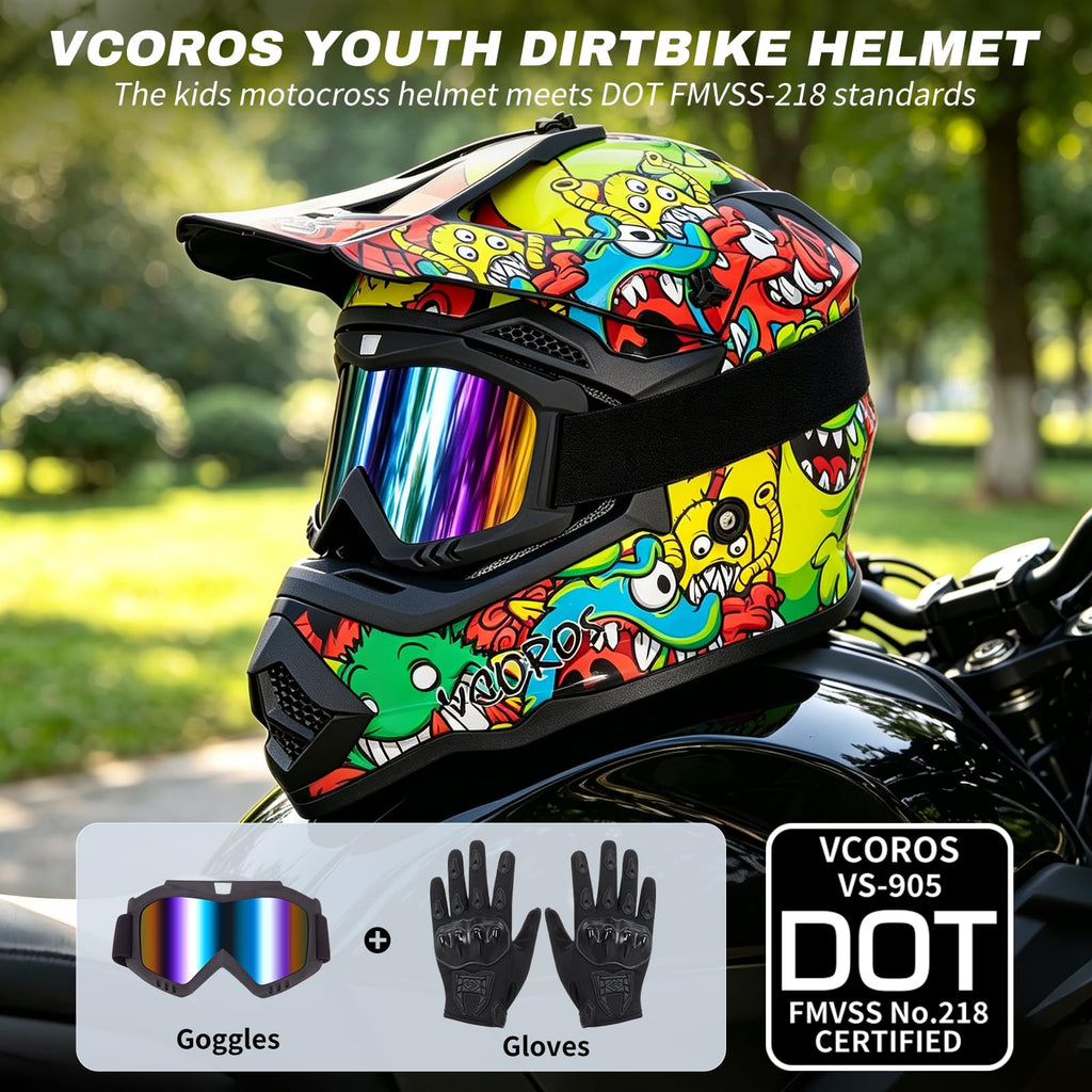 Kids DOT Approved Motocross Helmets S908