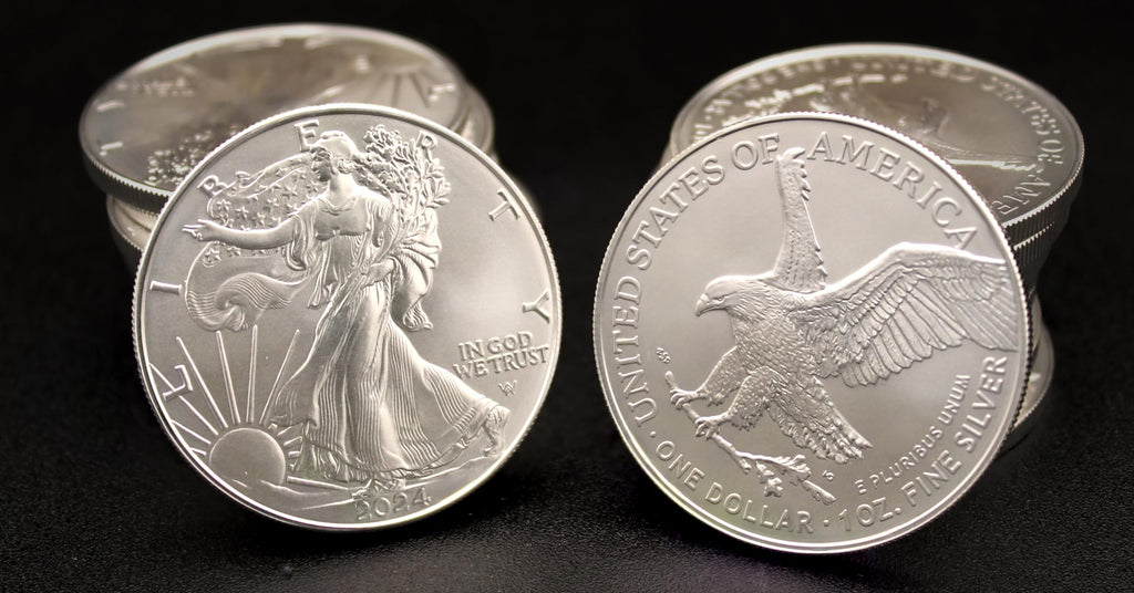 10 1 oz American Silver Eagles Coins O13601