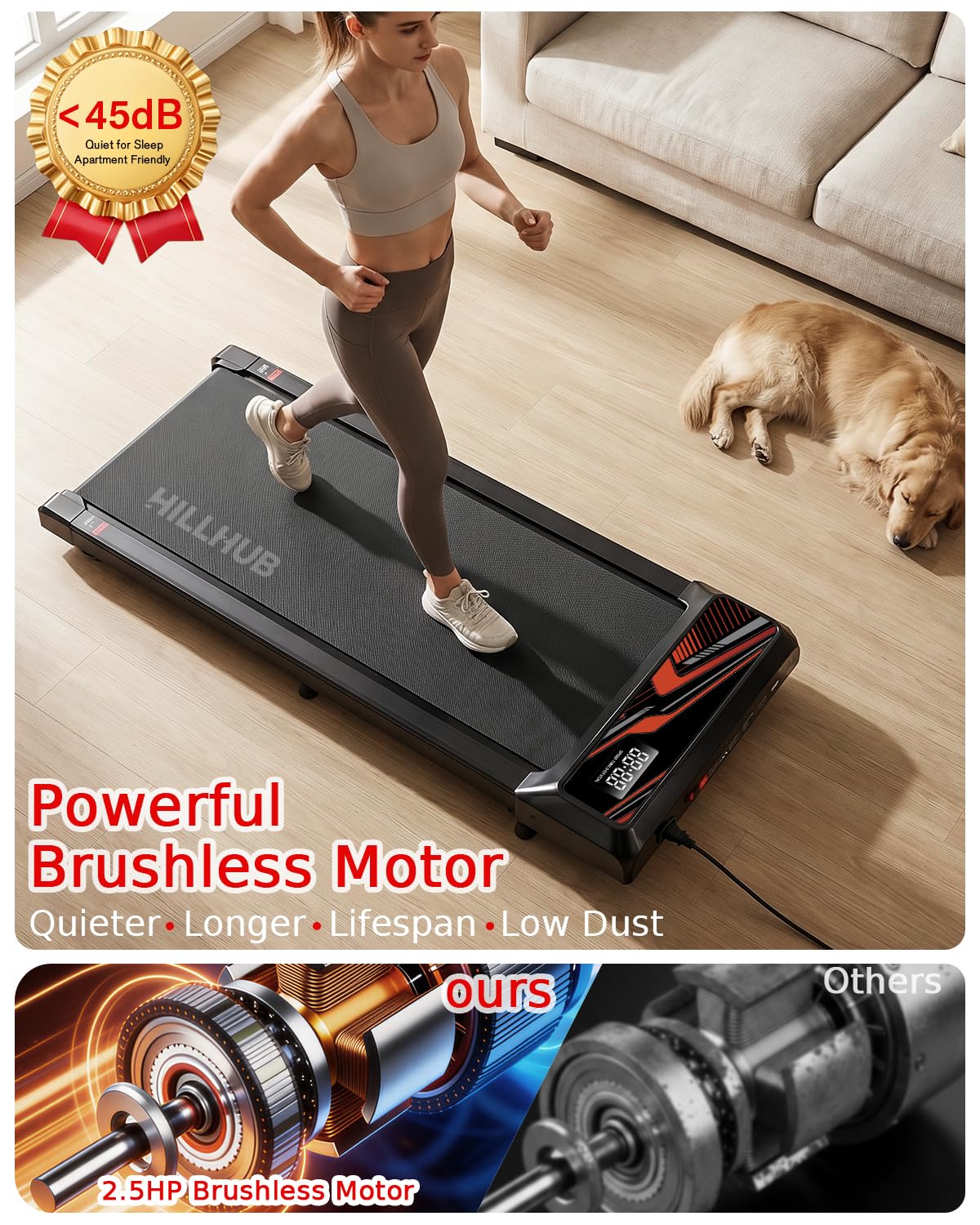 2.5HP Treadmill with Handle Bar A239327