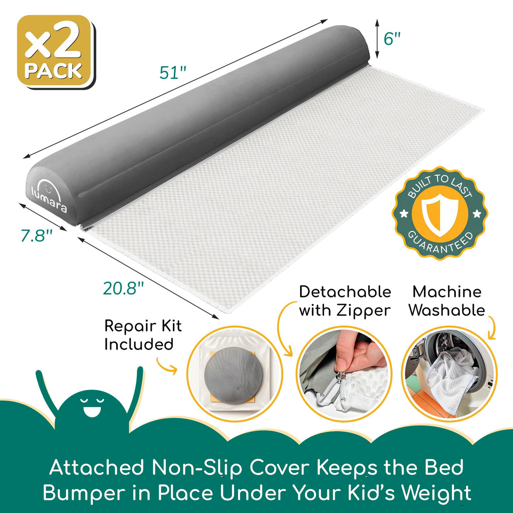 Inflatable Bed Rail for Toddlers 2 Pack M1528