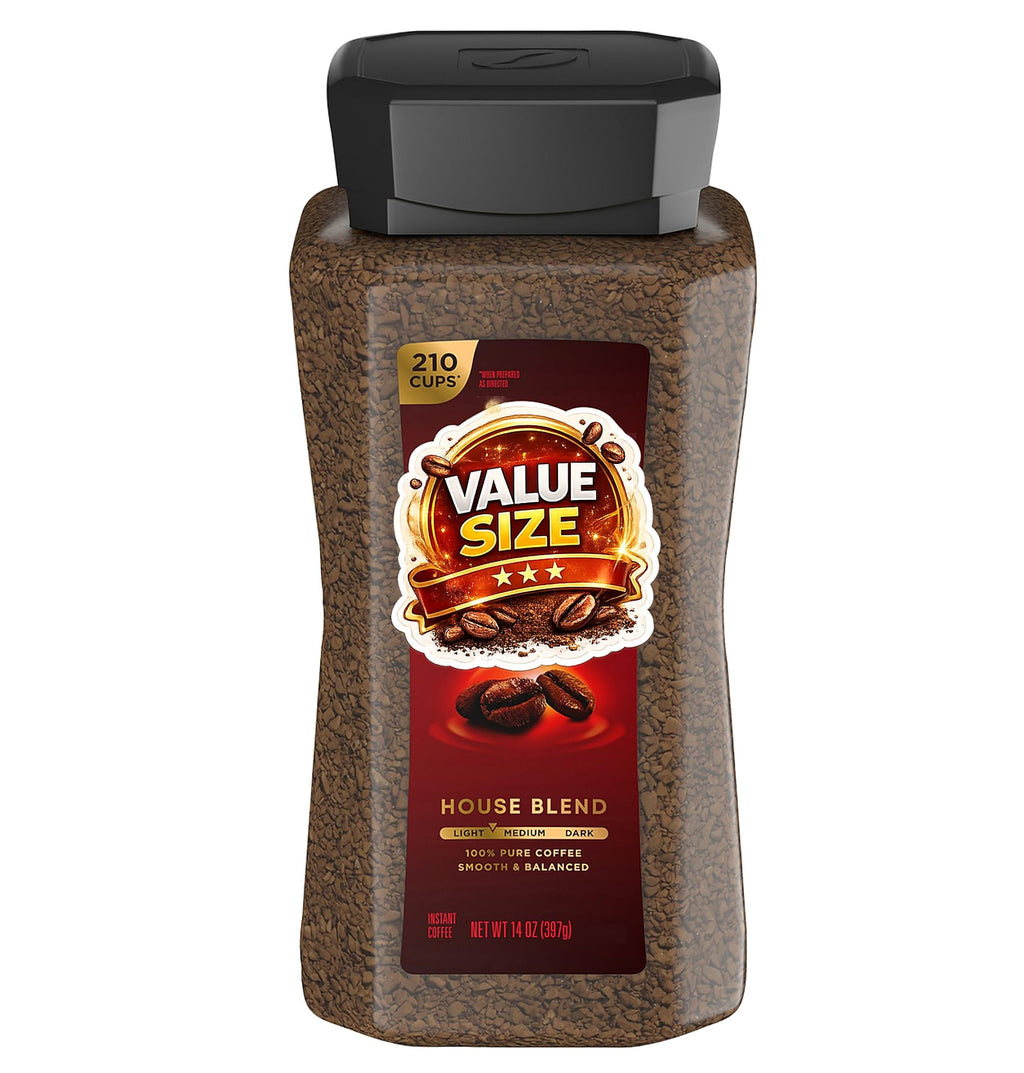 Instant Coffee 14oz Plastic Jar 2 Count A454