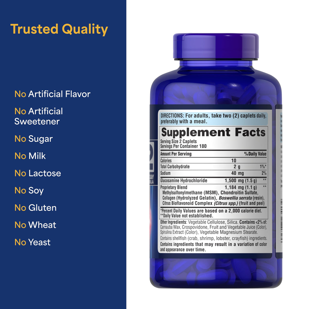 Glucosamine Chondroitin MSM 360 Coated Tablets E63990
