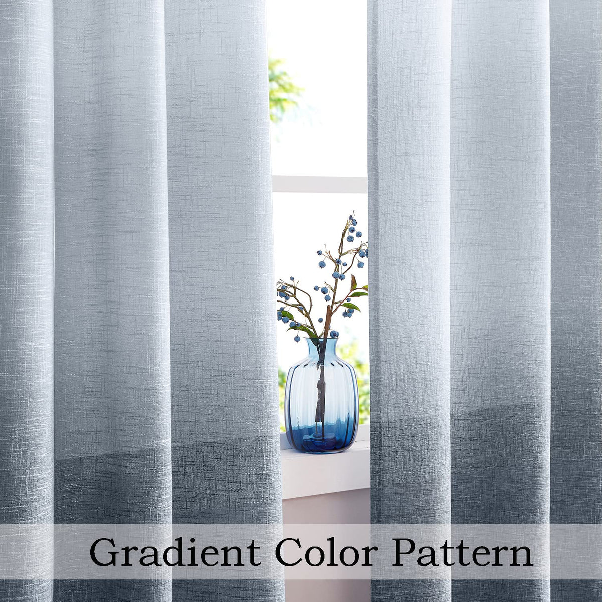 Ombre Grommet Curtain 100"x84" M8099