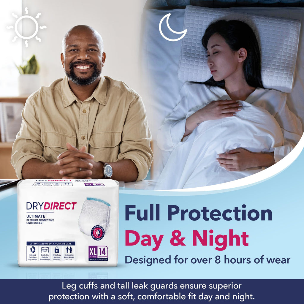 XX-Large Disposable Adult Diapers, Pack of 12 W9805
