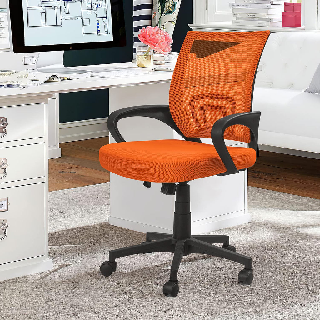 Orange Mesh Ergonomic Office Chair E648016