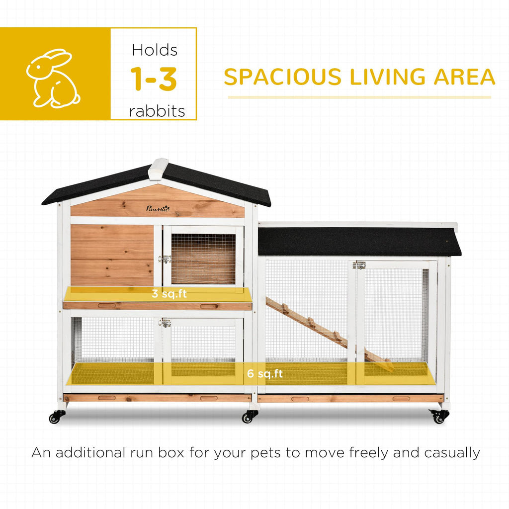 62" Rabbit Hutch with Wheels R157141