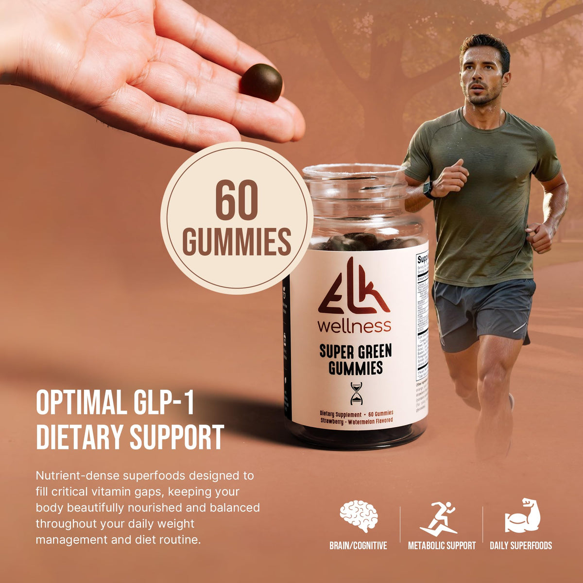 Multivitamin Super Greens Gummies 60 Count O31106