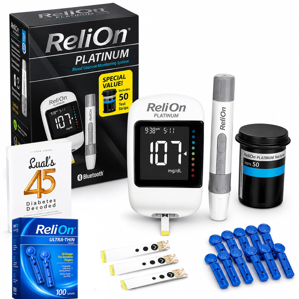 Blood Glucose Monitor Kit with 50 Test Strips T784146