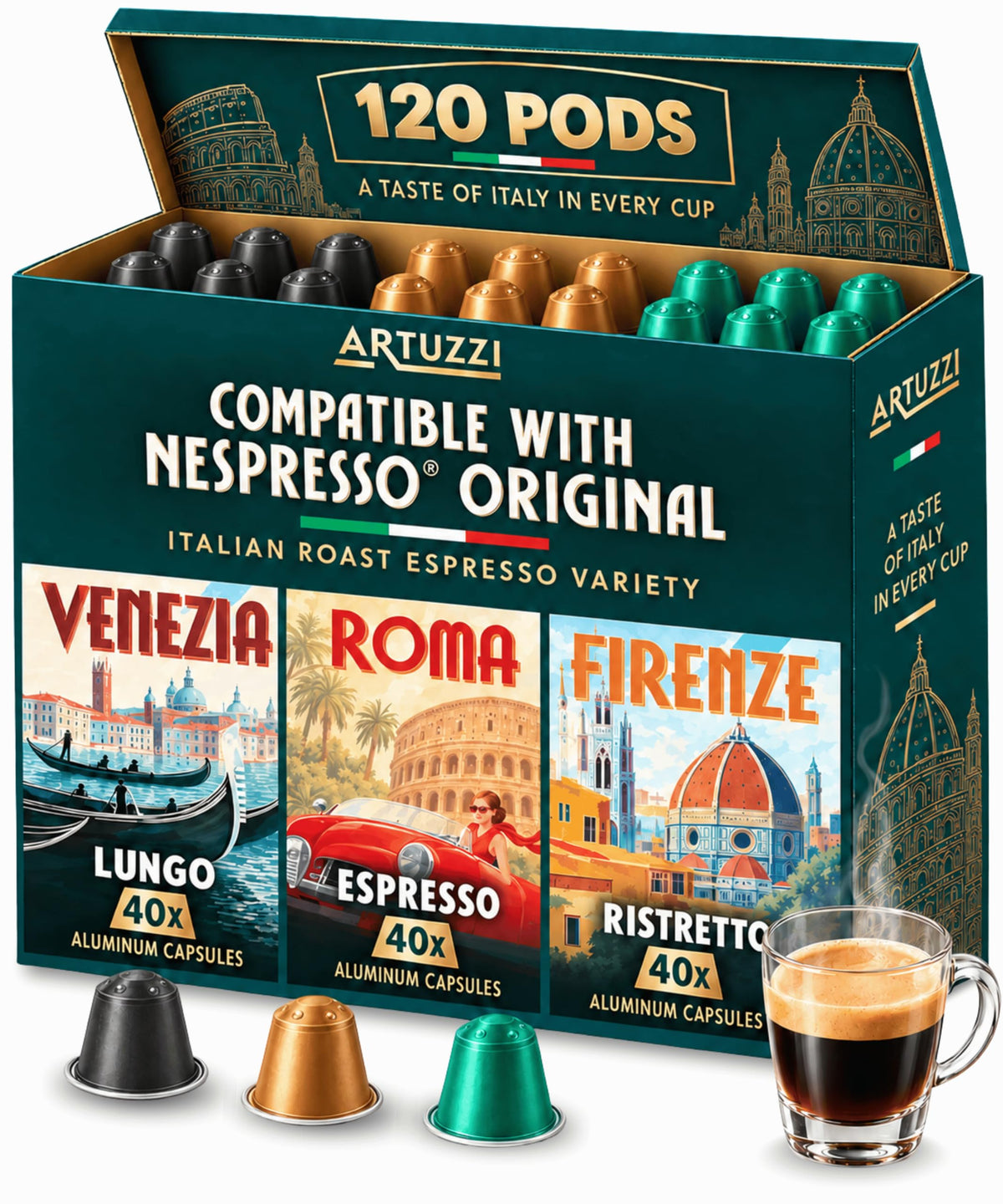 120ct Espresso Pods Variety Pack M390