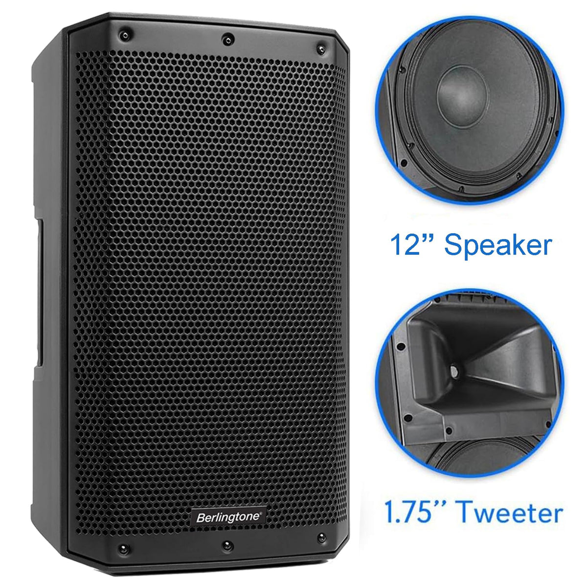 12-Inch Powered PA Speaker with Bluetooth, USB Port, XLR Inputs G925902
