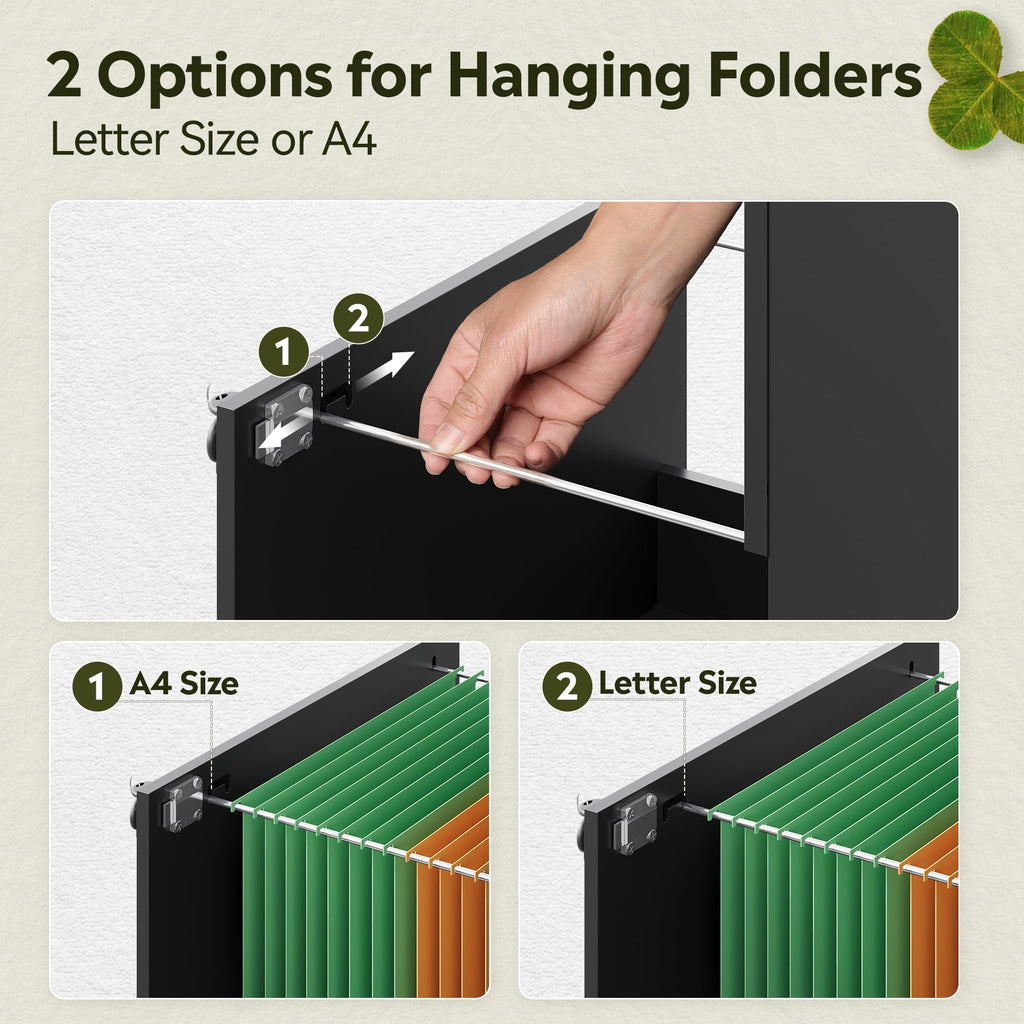 3 Drawer Wood File Cabinet with Lock A72876