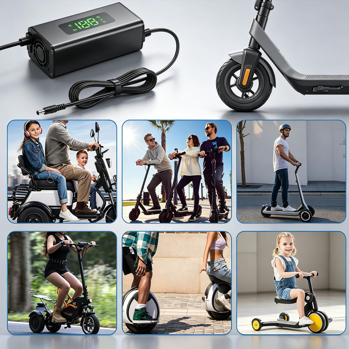 42V 2A Electric Bike Charger M7163