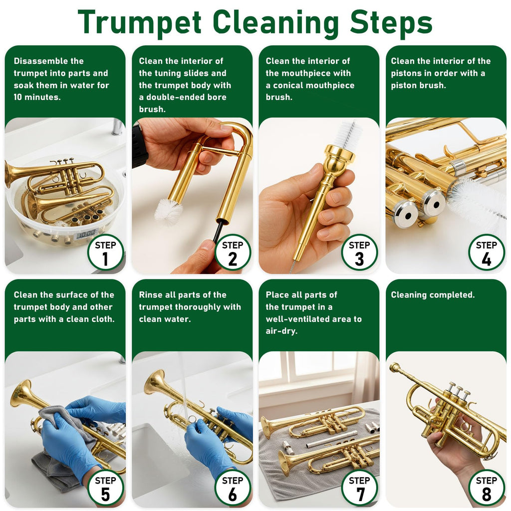 12pcs Trumpet Cleaning Kit X59879