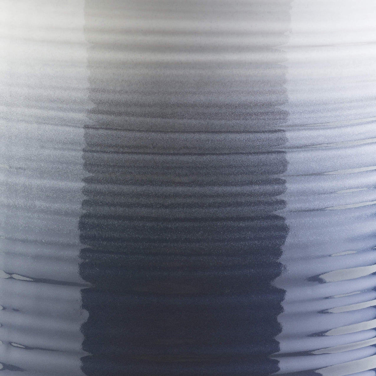 Navy White Modern Garden Stool F9697