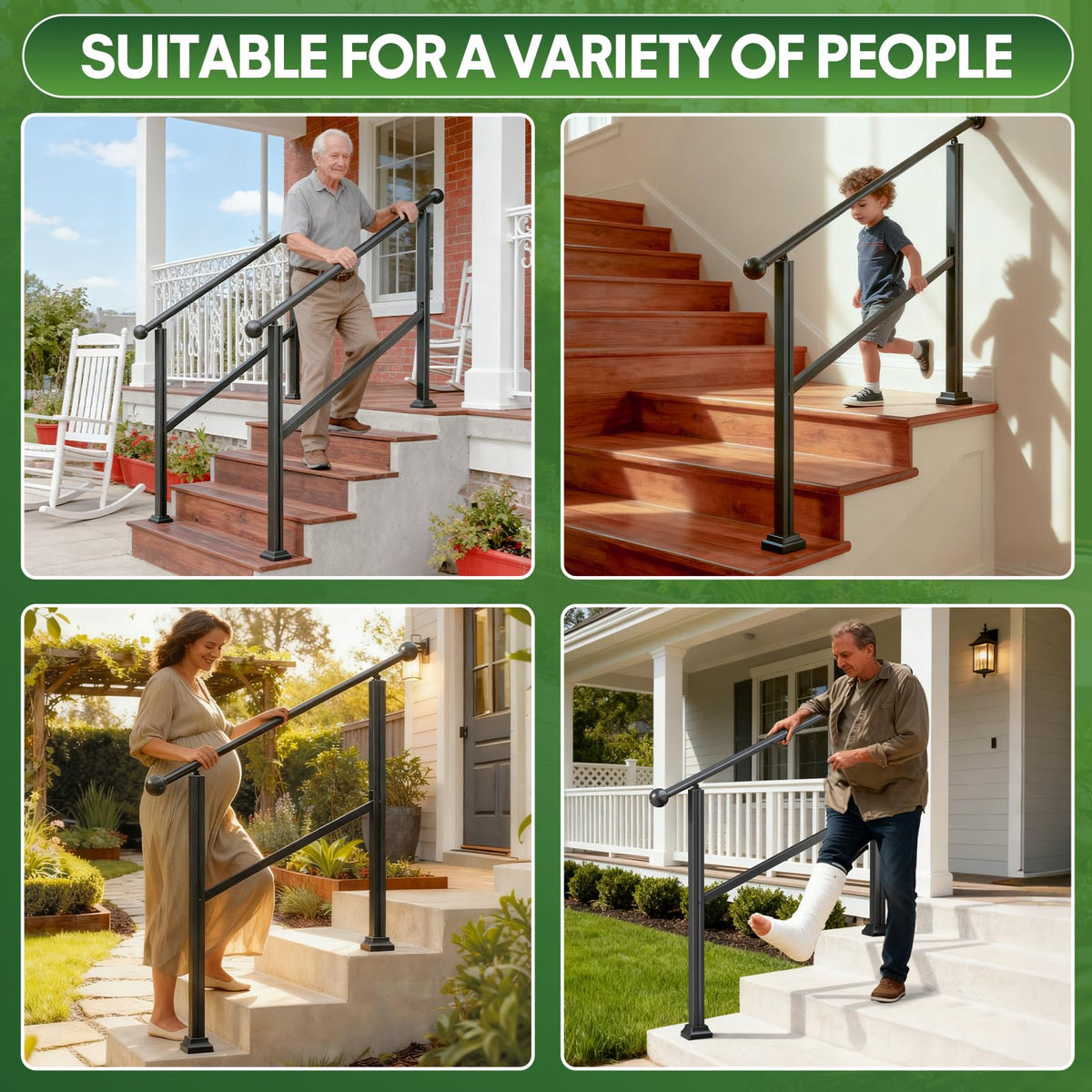 Adjustable Outdoor Stair Railing Y555
