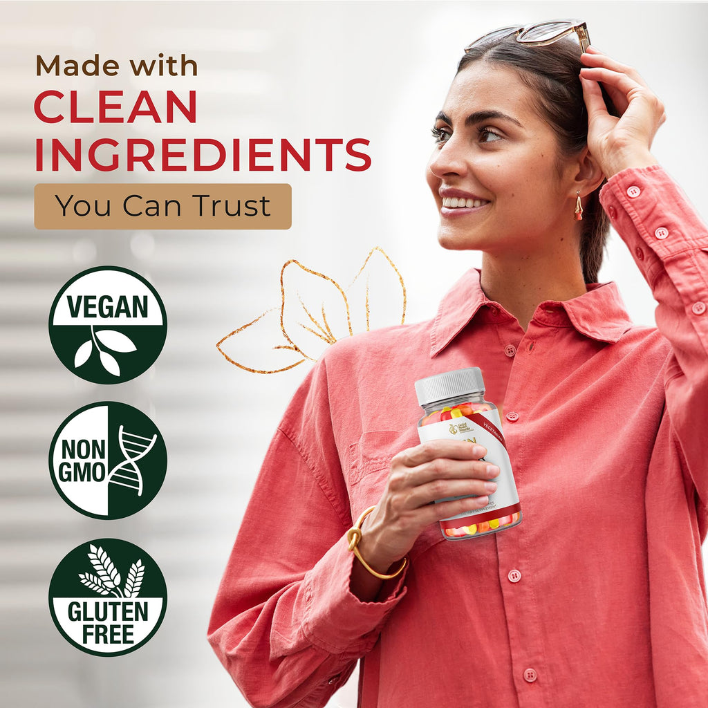 Vegan Fiber Gummies 3g Prebiotic Inulin Non-GMO Gluten-Free 30 Servings Y333190