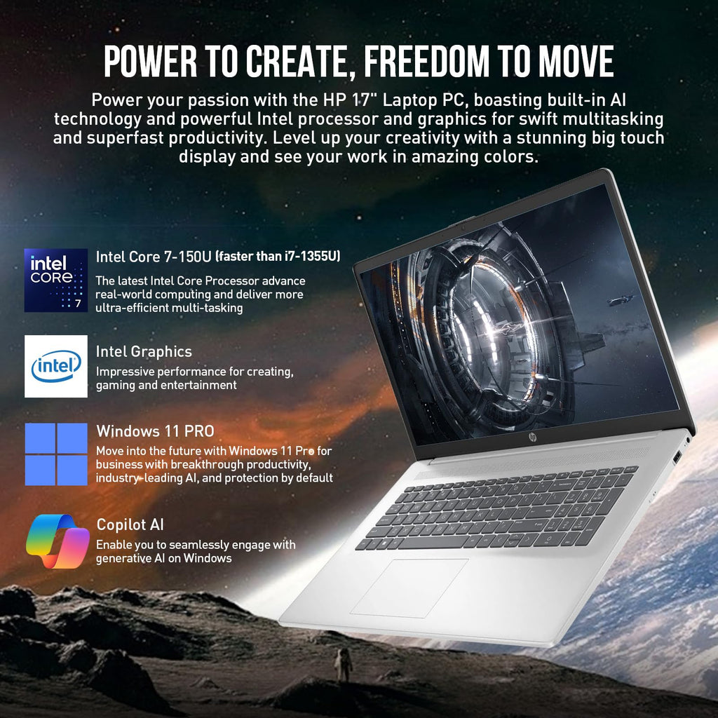 17 Inch Intel Core 7 Windows 11 Pro Laptop M834095