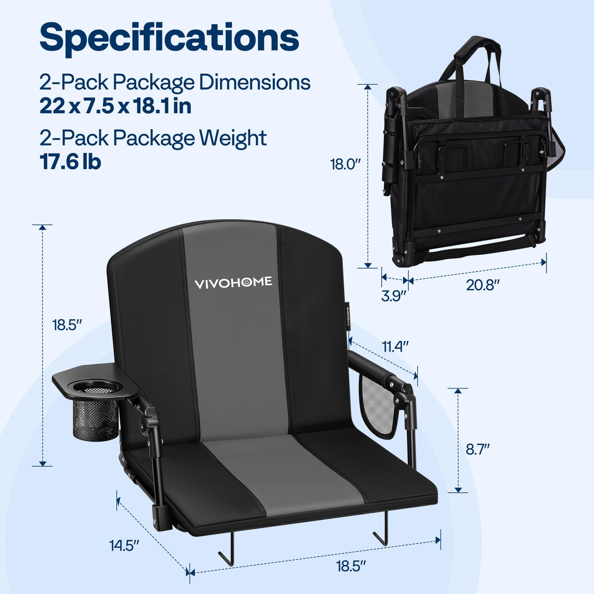 Stadium Seats with Back Support W353