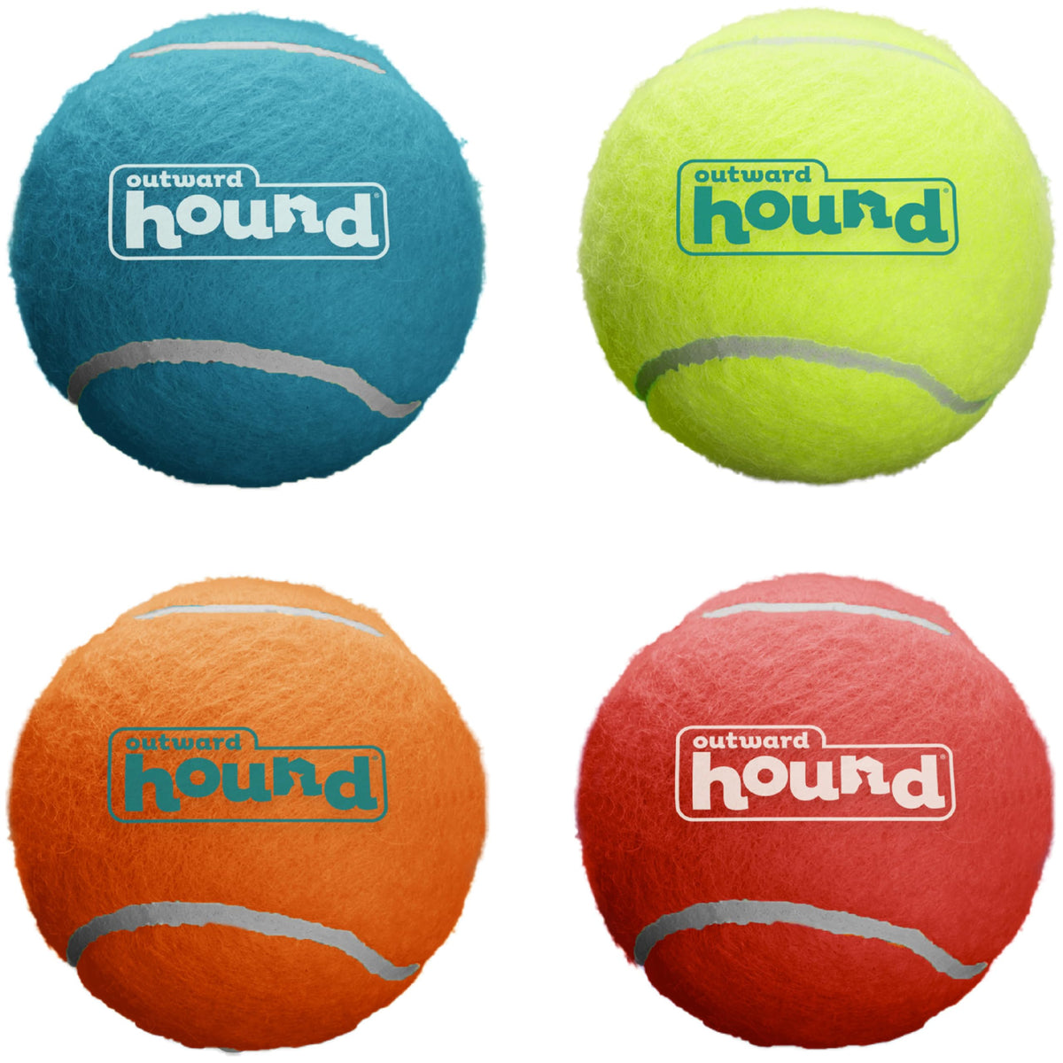 Squeaker Ballz Tennis Ball Dog Toy 4-Pack N821480