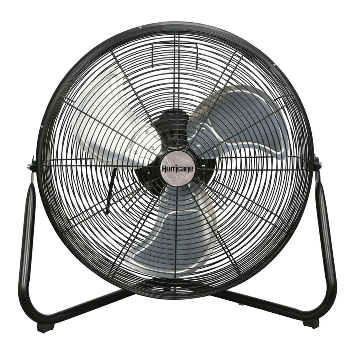 High Velocity Metal Orbital Floor Fan, 3 Speeds, Black, 20in R8577