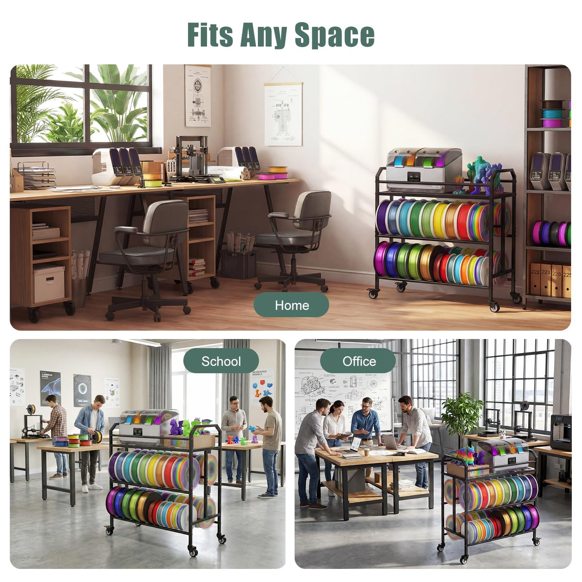 Filament Storage Rack with Wheels K5678