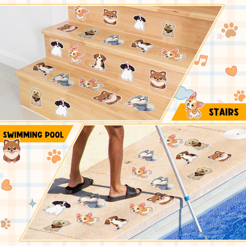 24 Pcs Dog Bathtub Non Slip Stickers S421
