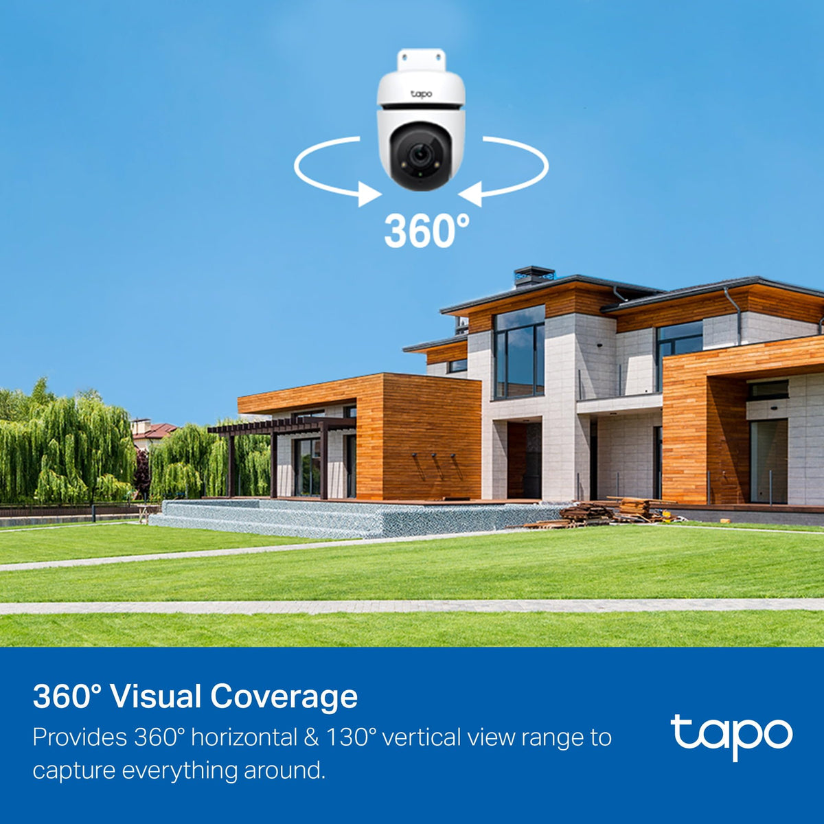 1080P Outdoor Wired Pan/Tilt Security Camera C96647