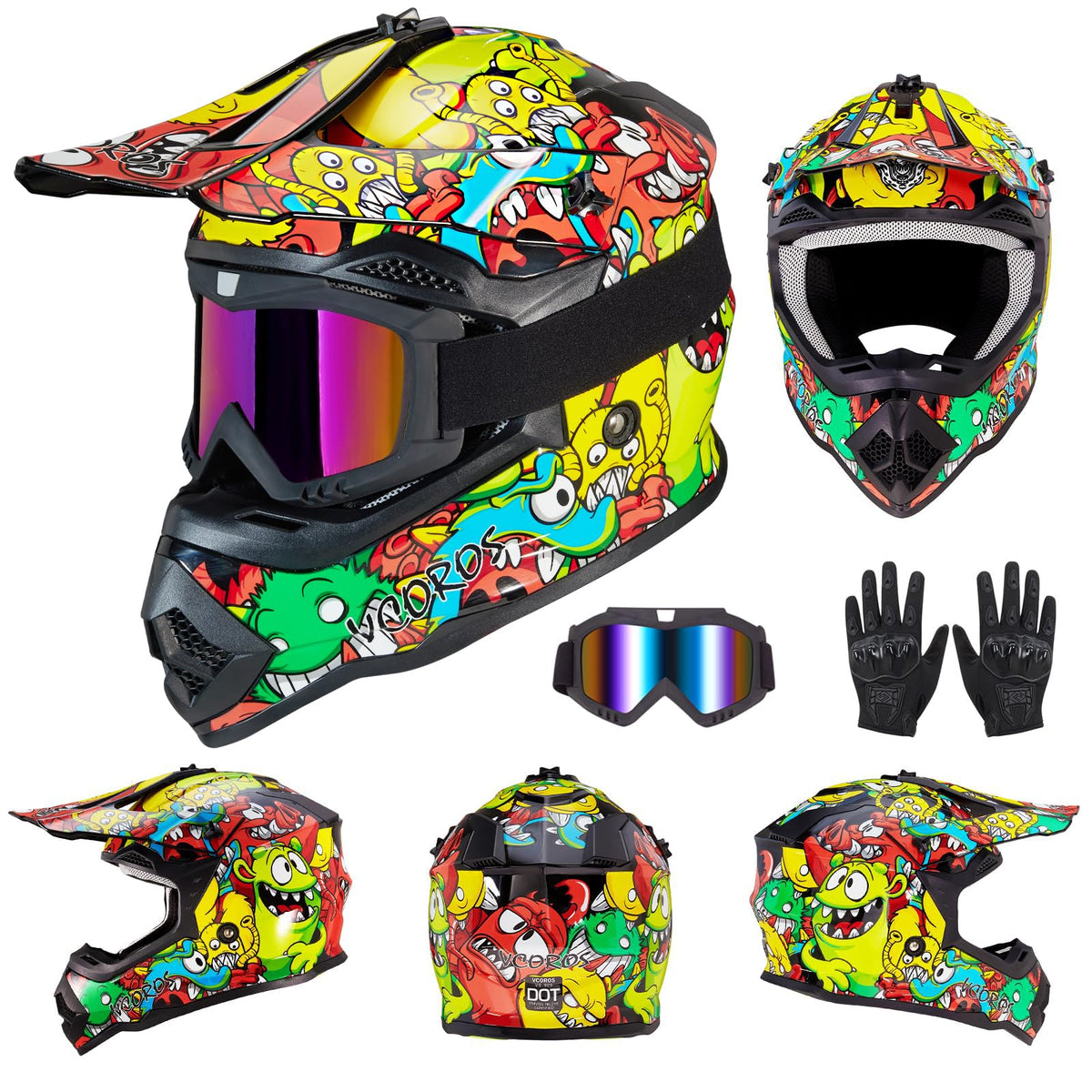 Kids DOT Approved Motocross Helmets S908