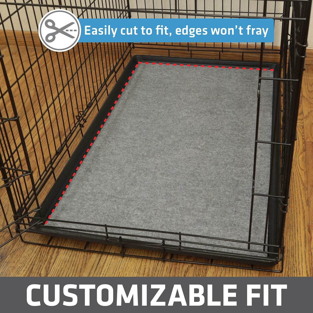 Waterproof Non-Slip Washable Dog Crate Mat Liner 29"x48" F9573