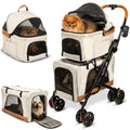 Double Pet Stroller with Detachable Carriers H602