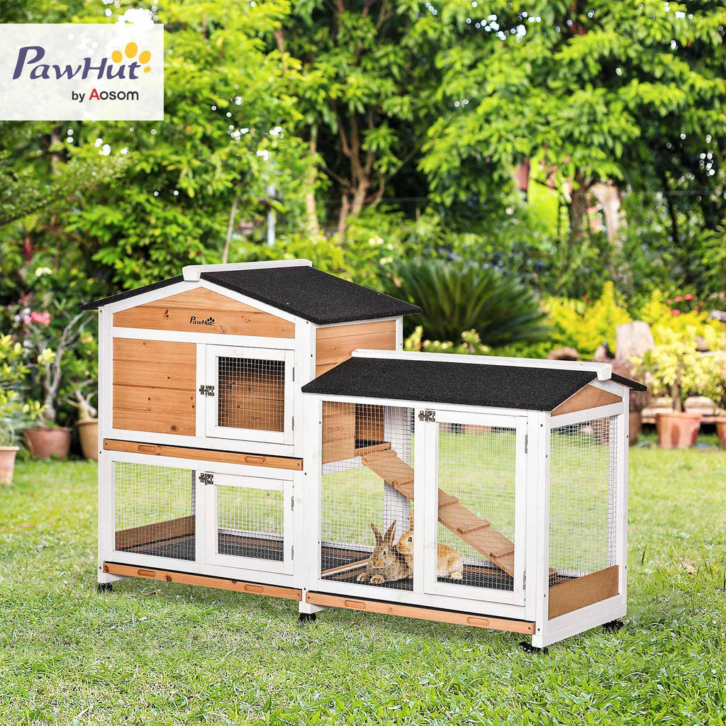 62" Rabbit Hutch with Wheels R157141