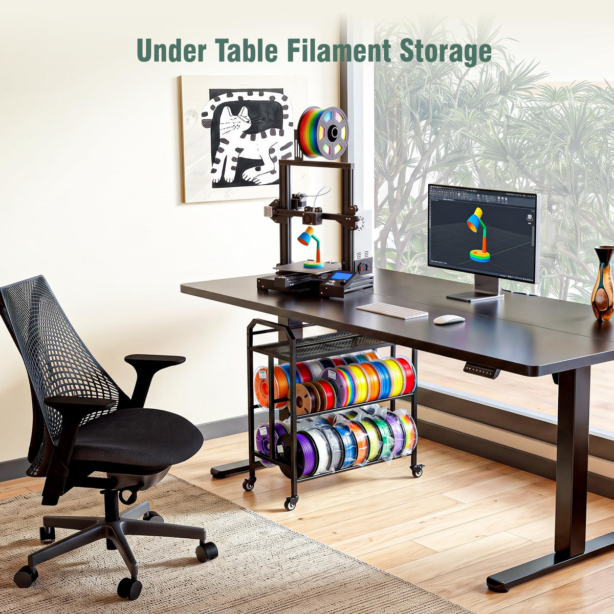 Filament Storage Rack with Wheels K5678