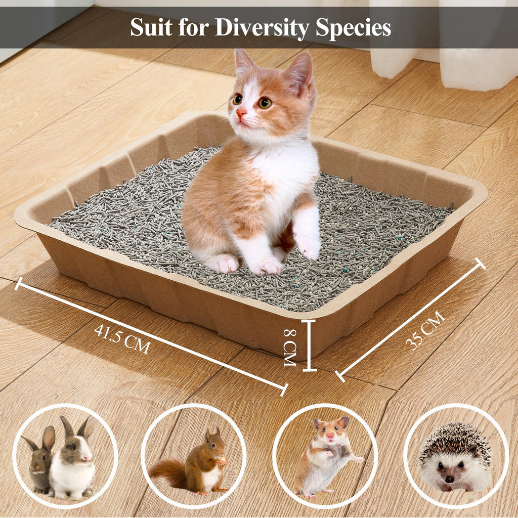 Disposable Cardboard Cat Litter Boxes 5 Pack N238