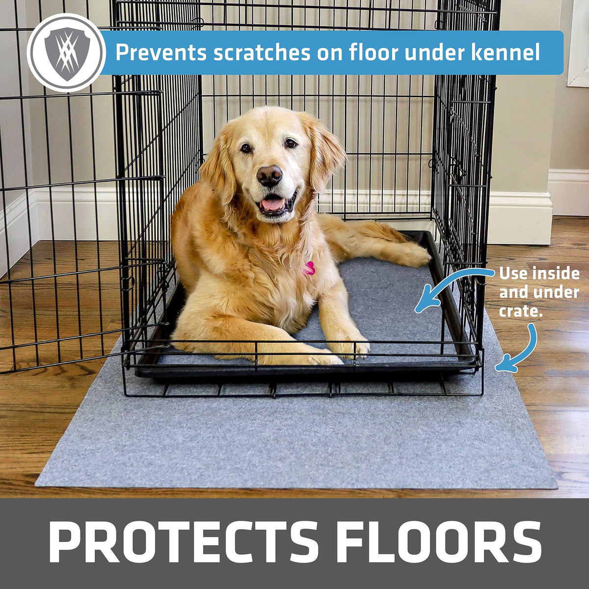 Waterproof Non-Slip Washable Dog Crate Mat Liner 29"x48" F9573